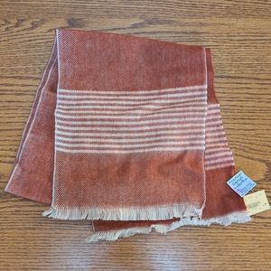 Vintage Maureen Benun Vera Neumann Soft Acrylic Scarf Orange